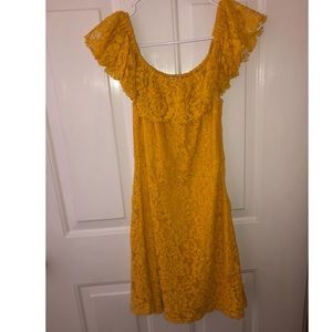 Bright yellow flower dress from Charlotte Russe